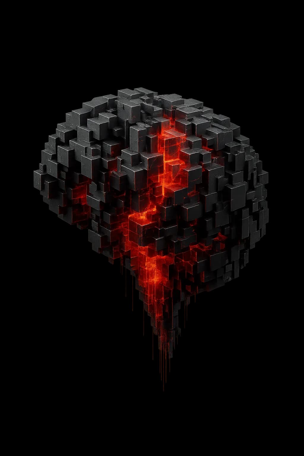 Disintegrating brain representing outdated organizational structures