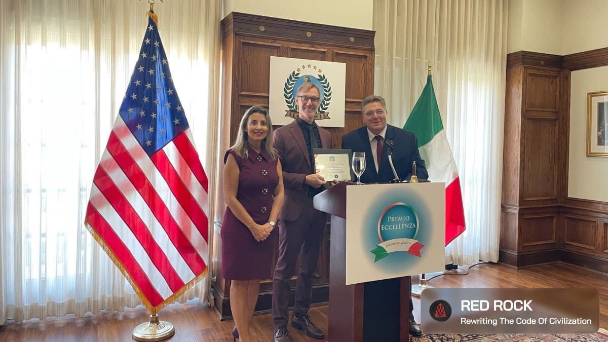 Red Rock Technology CEO Michele Fiscalini Receives the Premio Eccellenza Italiana in Washington DC