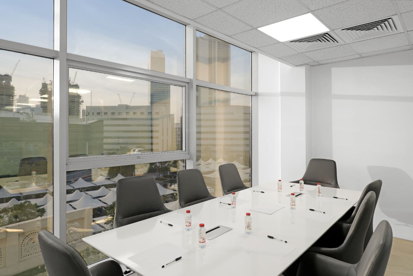 Meeting room with a view of Dubai Internet City